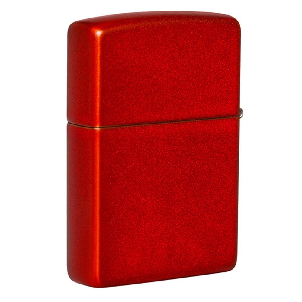 Зажигалка Zippo Classic с логотипом и покрытием Metallic Red