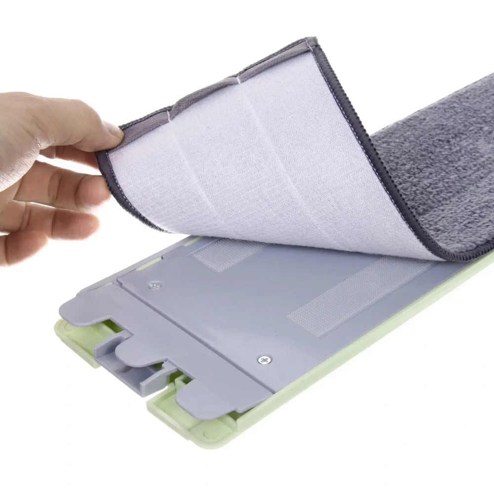 Швабра Green с двумя насадками из микрофибры отжимная 42*12*120