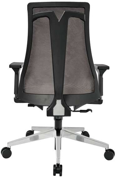 Офисное кресло Air-Chair черный пластик, база хром