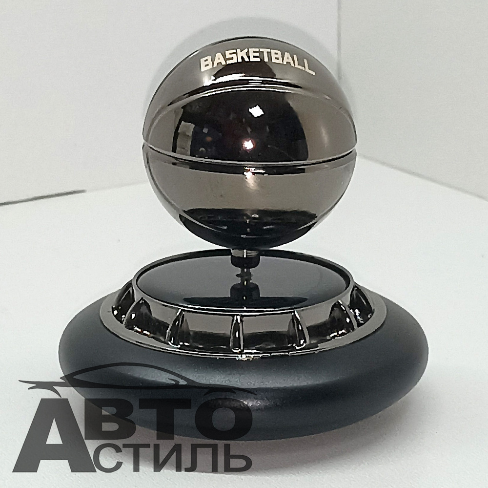 Ароматизатор-игрушка -на торпеду- МЯЧ БАСКЕТБОЛ - солн батар- YC-32BL черный A