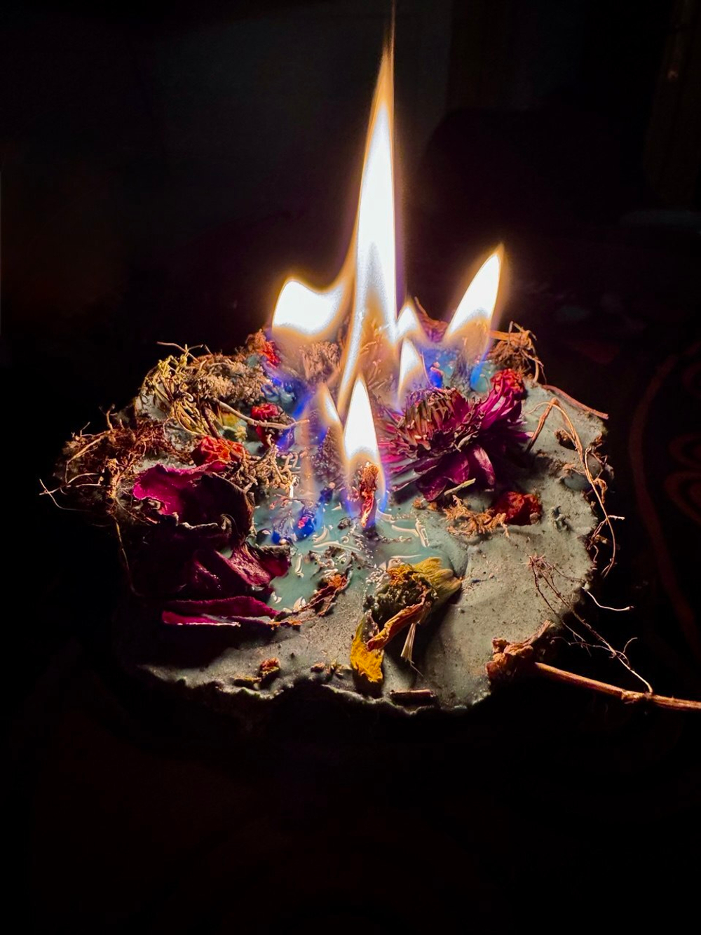 Земляная Свеча. Маленькая Черная. Материализация. Очищение и Гармония + ПОДАРОК