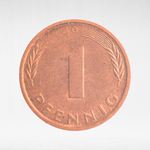 Germany, 1 Pfennig, 1993, (Karlsruhe Mint - "G"), VF