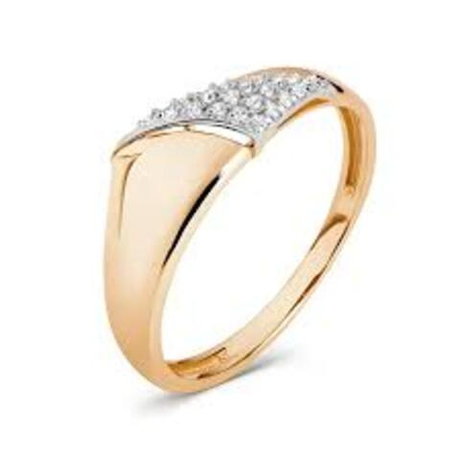 Кольцо из золота с фианитами