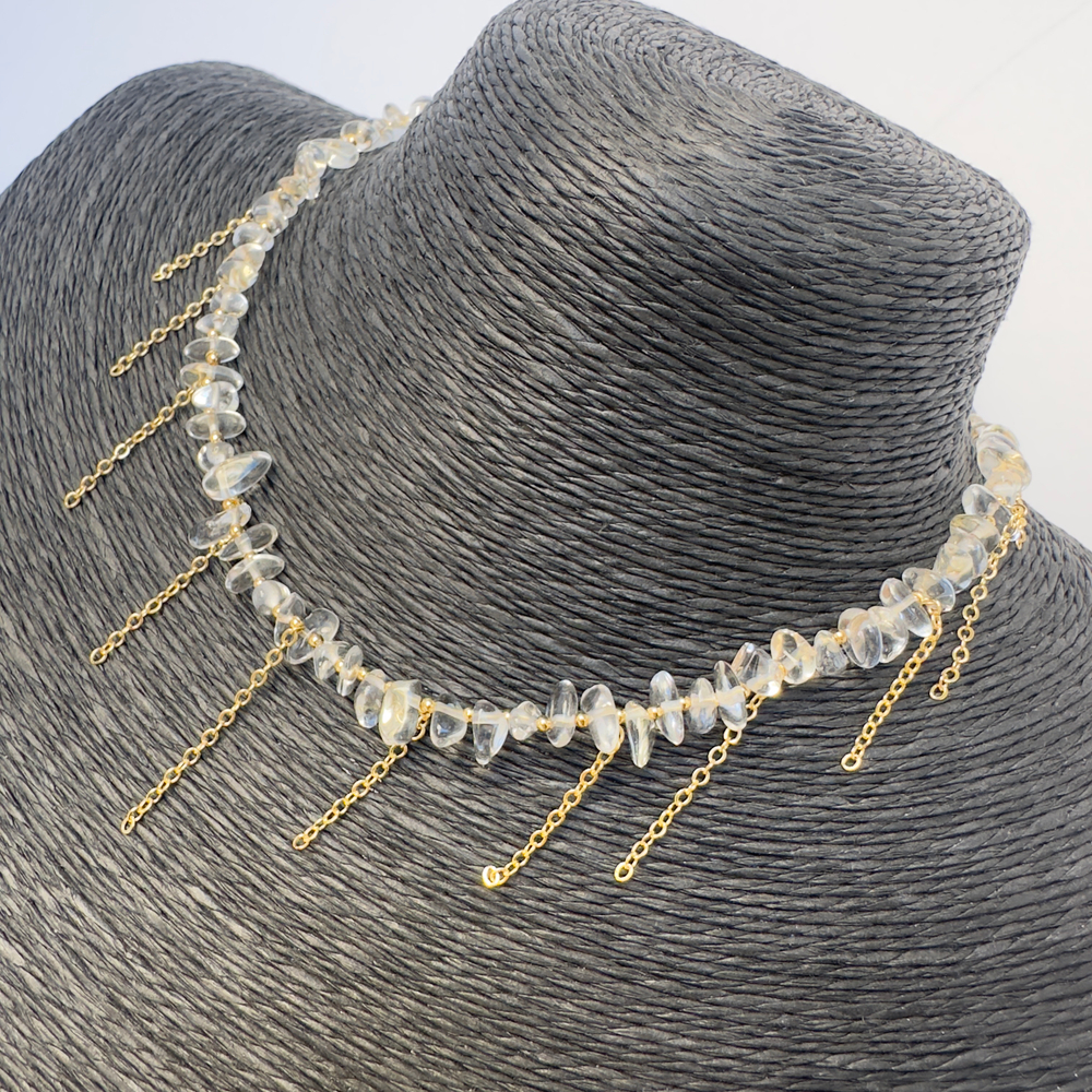 Колье «Кристальный Дождик» — горный хрусталь