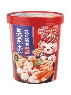 Фунчоза с рыбными шариками и сурими в остром соусе 143 г