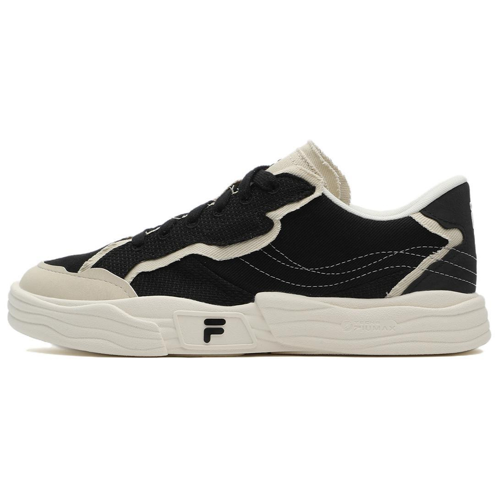 FILA FUSION Fila tide brand trend all-match non-slip wear-resistant low-top canvas shoes women's black