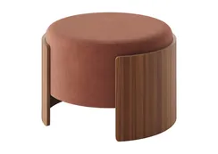 Банкетка Lagom D 62 см (сиена FiberGuard, орех)