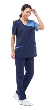 Костюм женский "Волна" NEW (т.синий/голубой)