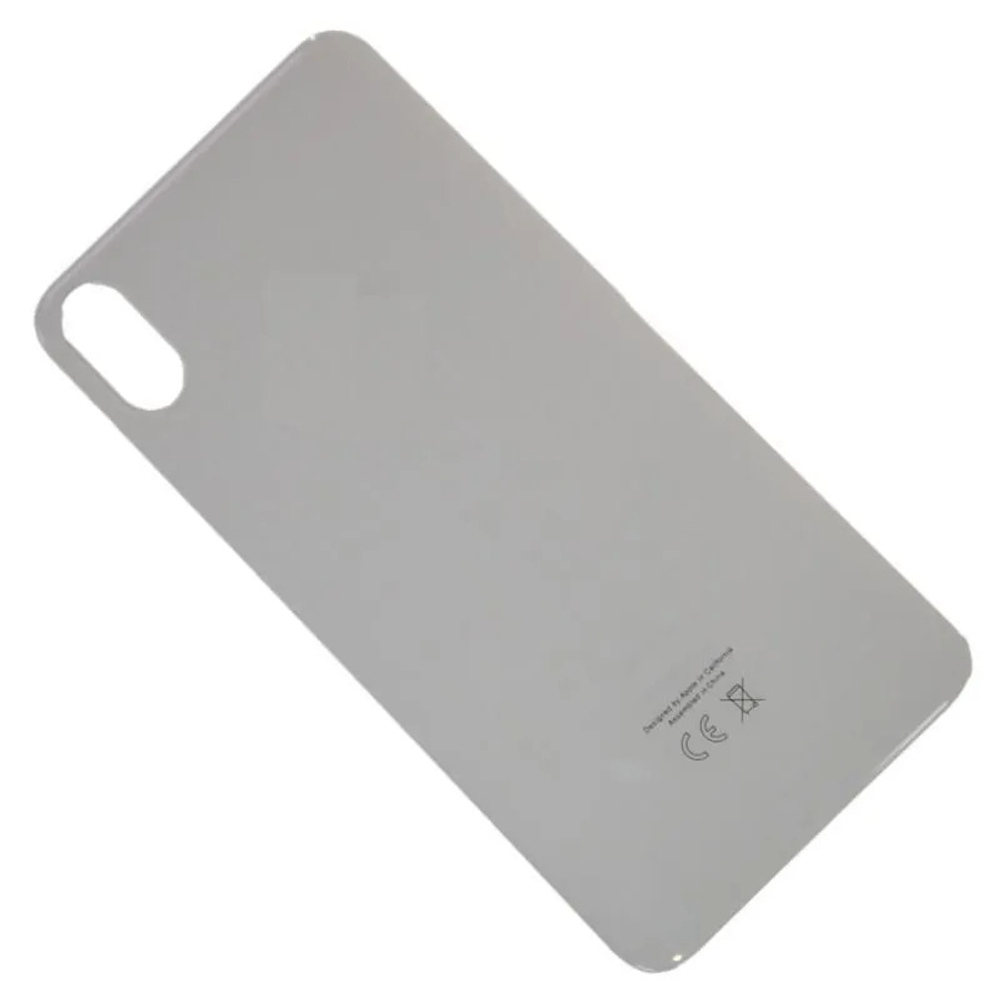 Задняя крышка для Apple iPhone Xs Max Белый (широкий вырез под камеру) - Премиум