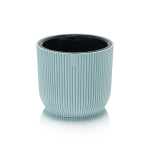 Кашпо пластиковое Linea d21,3см h18,6см v4,6л серо-голубой