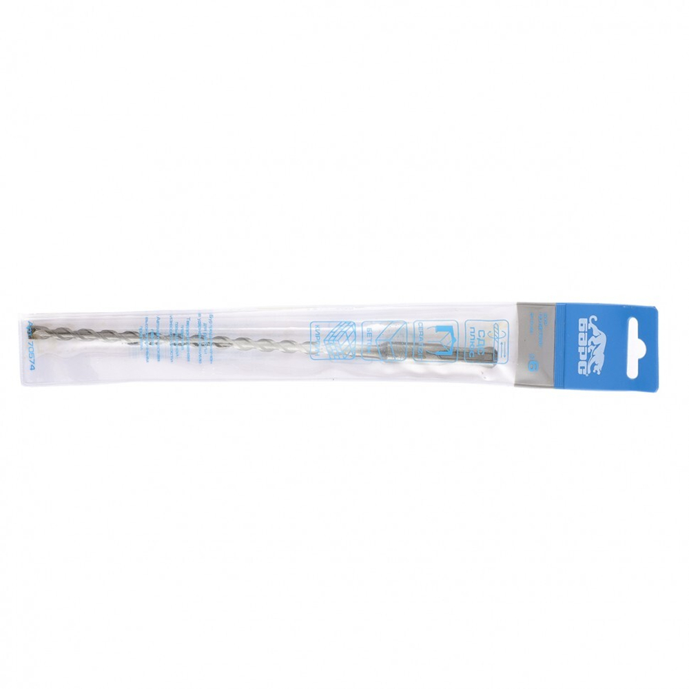 Бур по бетону, 6 х 210 мм, Luxembourg tip, SDS Plus Барс