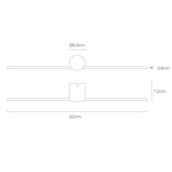 Настенный светодиодный светильник Lucide Mizar 12201/60/30