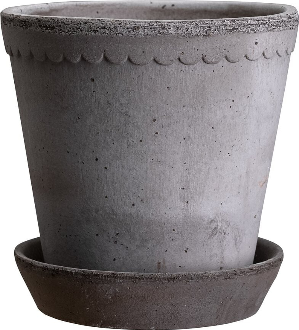 Горшок Bergs Potter Helena, керамика, 12 см, серый