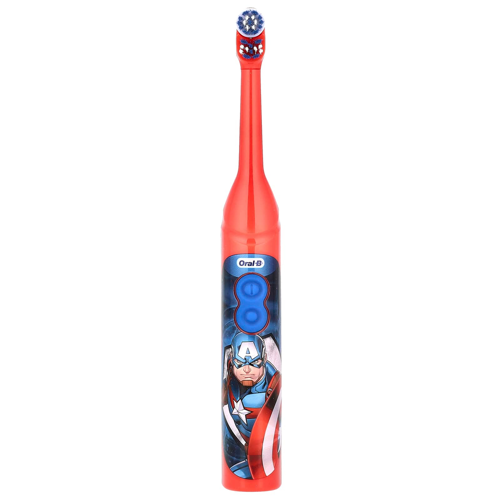 Oral-B, Зубная щетка на батарейках, мягкая, для детей от 3 лет, Marvel Avengers, 1 зубная щетка