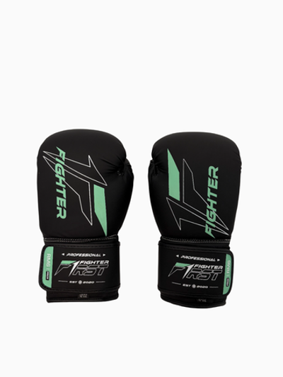 Перчатки боксерские Fighter черно-бирюзовые