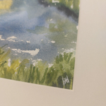 Картина акварельная авторская в паспарту 21х30 см на стену для интерьера "Белка"