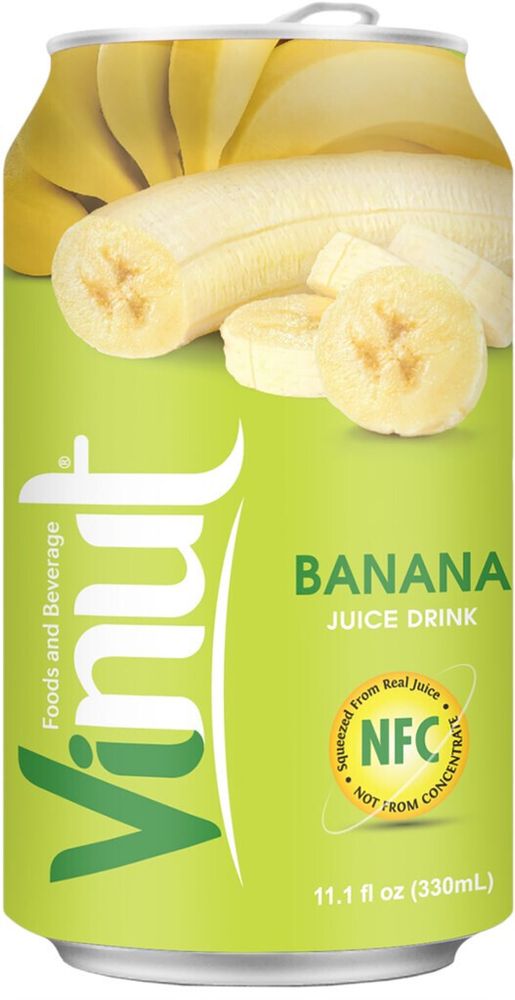 Сокосодержащий Напиток Винут Банан / Vinut Banana Juice Drink 0.33 - банка