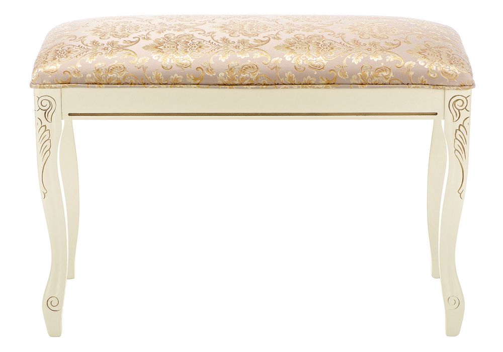 Банкетка Валентино патина золото / бежевый