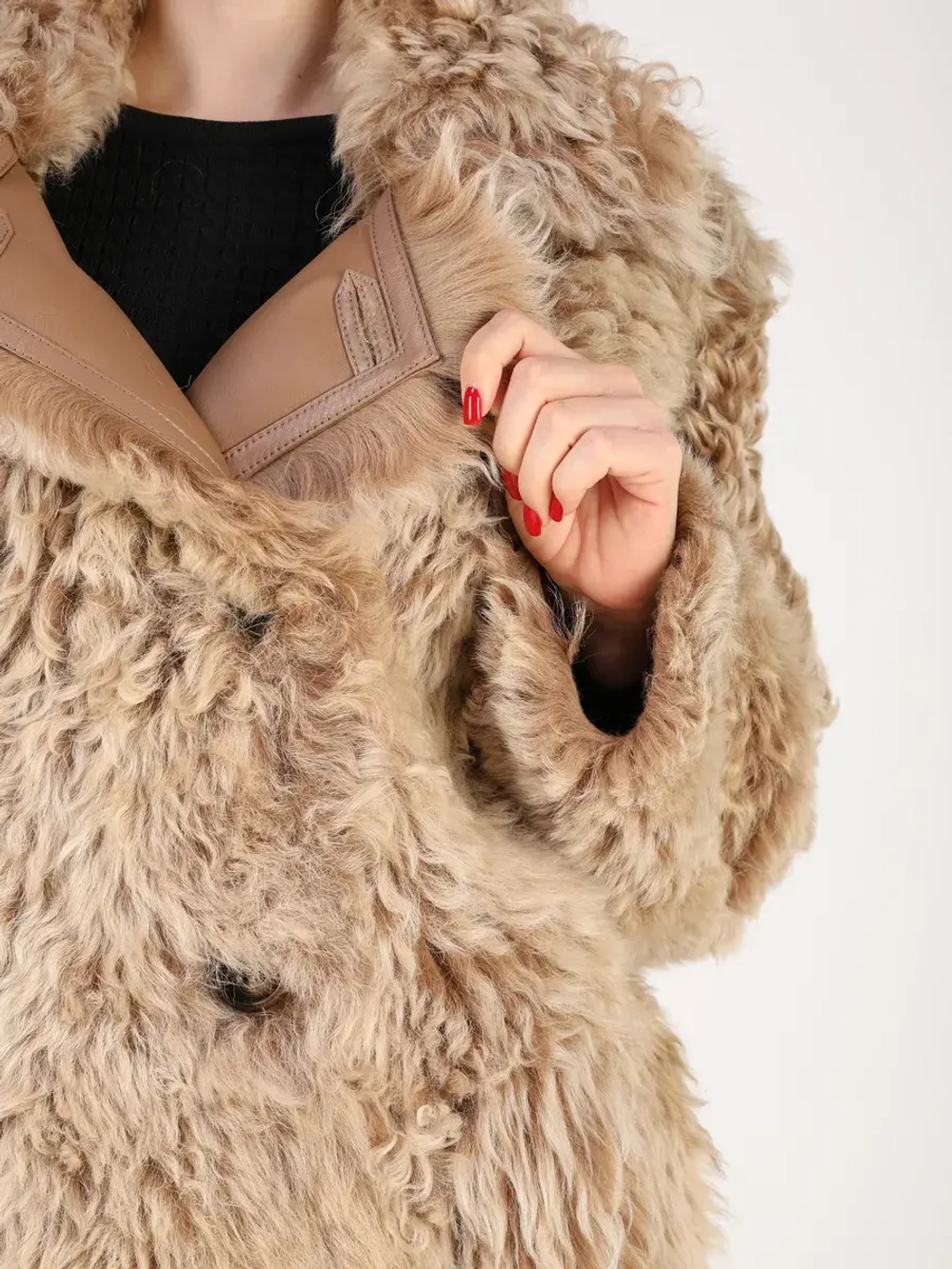 Дубленка зимняя шуба натуральная короткая