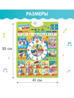 Обучающий плакат Изучаем время