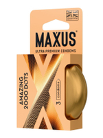 Точечные презервативы MAXUS 2000 Amazing Dots с железным кейсом - 3 шт.