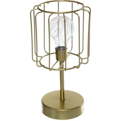 Светильник «ЛОФТ - Сияние» 11,5*11,5*26 см, на батарейках (в комплект не входят), золото