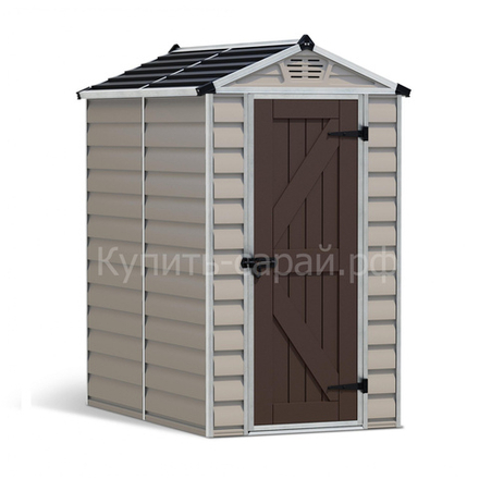Сарай из поликарбоната Palram SkyLight 4x6 beige