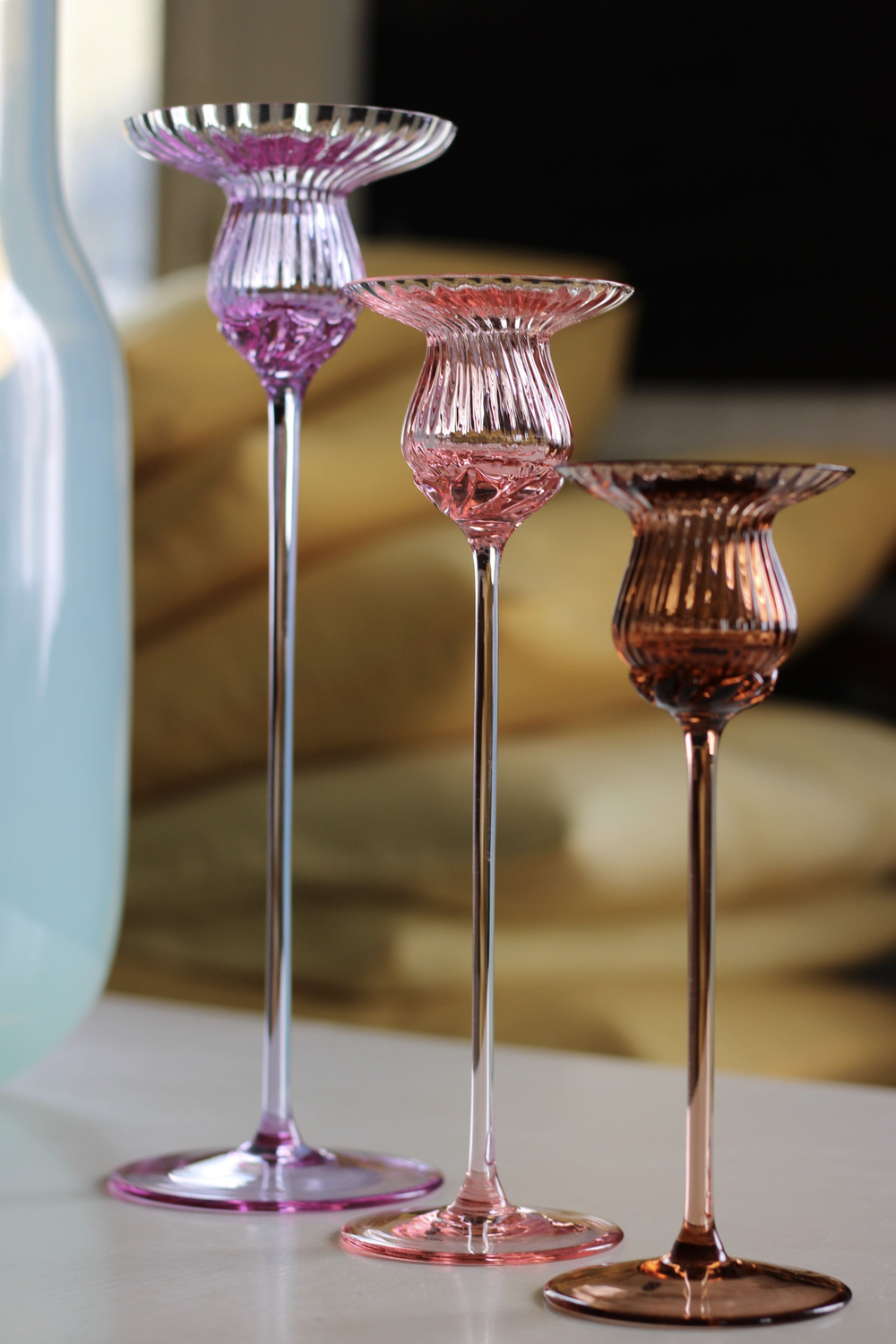 Подсвечник 30 см Anna Von Lipa зеленый