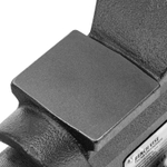 Тиски слесарные BVH-100, 100 мм, поворотные, стальная направляющая, с наковальней //Denzel