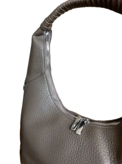 Сумка женская повседневная из экокожи серая QOZA