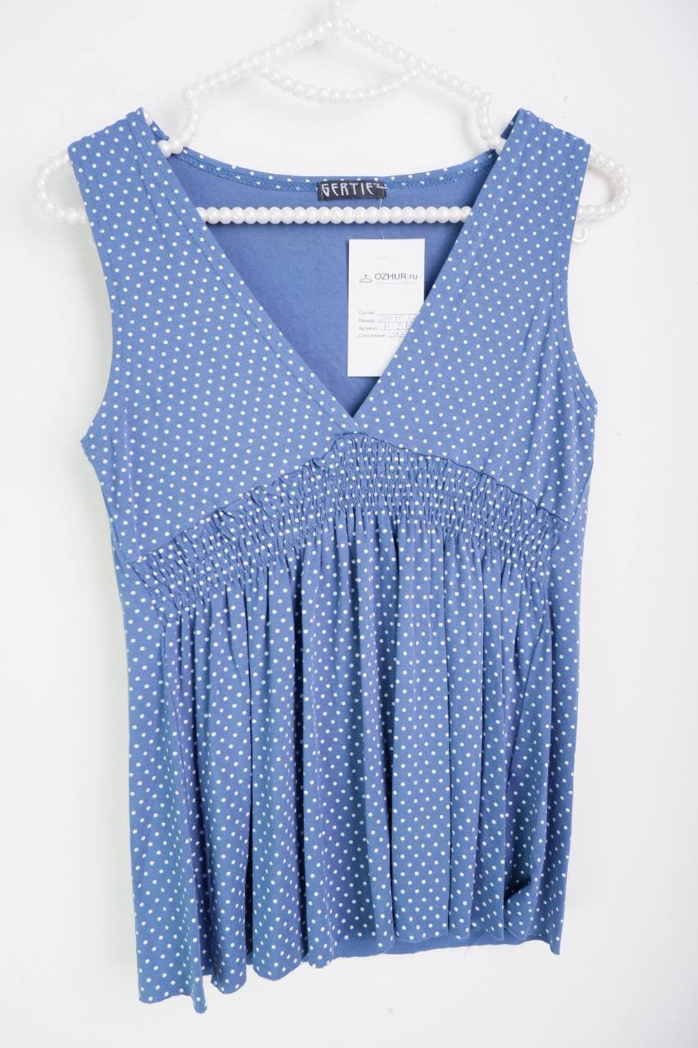 Топ в горошек, визуально 40/42 размер
