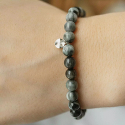 браслет из кошачьего глаза самый крупный 6 мм