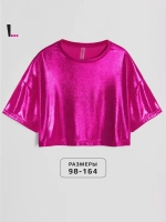 Футболка детская праздничная укороченная