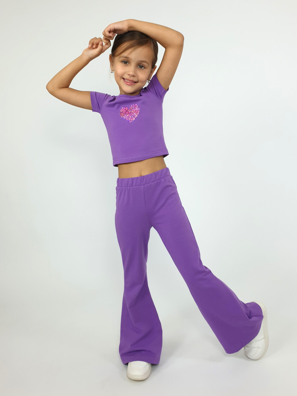 02-165-2 Комплект для девочки (фуфайка+брюки)