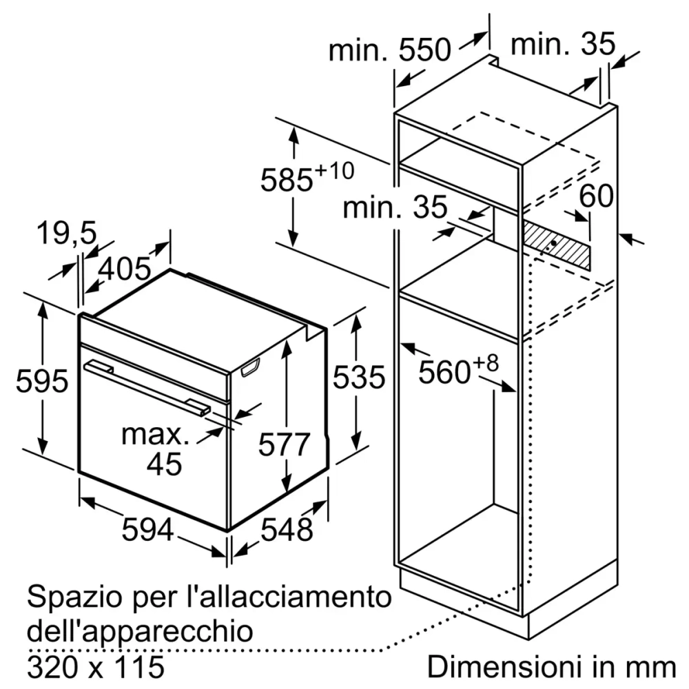 Духовой шкаф Bosch HBG7341B2