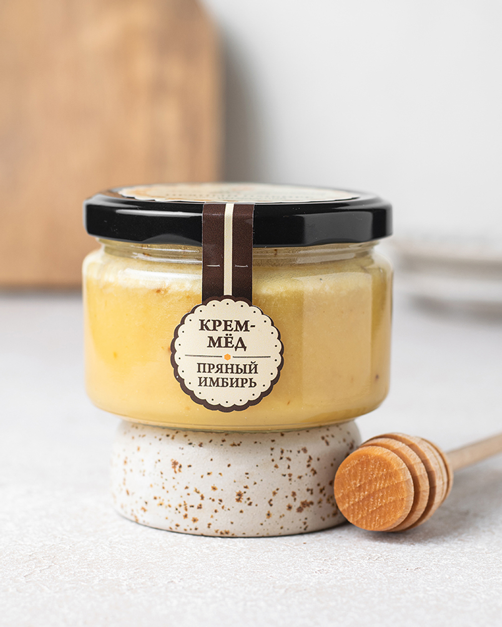 Нежный медовый десерт HoneyForYou "Пряный имбирь", крем-мед, 250 г.