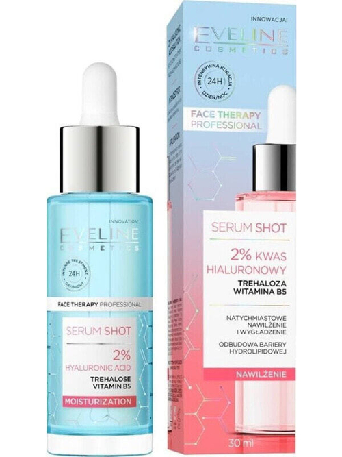 Eveline Eveline Face Therapy Professional Serum Shot Kuracja nawilżająca - 2% Kwas Hialuronowy 30ml