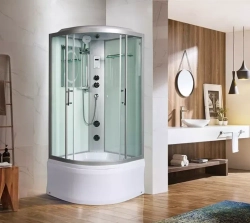 Душевая кабина WeltWasser (ВельтВассер) Halle 804, с высоким поддоном, с электрикой и ГМ, 80x80x217