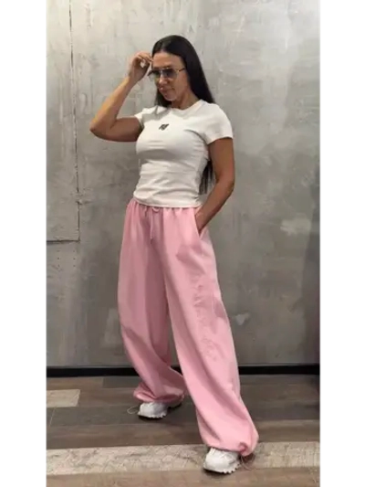 Штаны широкие спортивные багги джоггеры без начеса