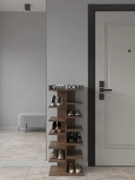 Обувница напольная высокая деревянная в прихожую