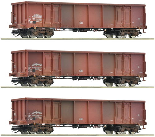 TT 3 полувагона со следами эксплуатации, DR, IV