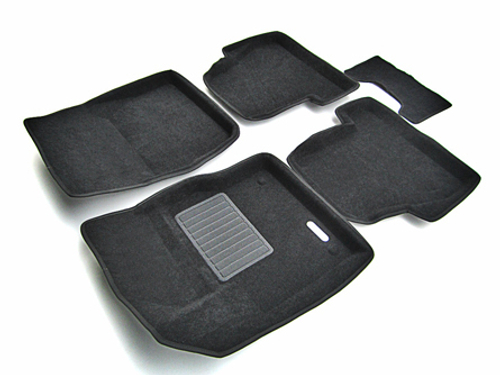 Коврики салона для FORD Focus 3 (2011-) Euromat 3D Business черные. Арт. EMC3D-002207