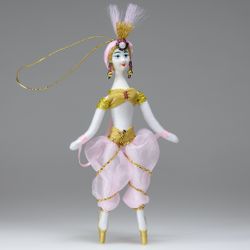 Ёлочная игрушка балерина в восточном костюм «Шехеразада» (Шахерезада)