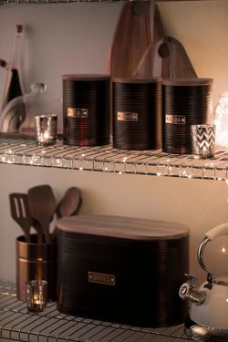 Хлебница Otto черная