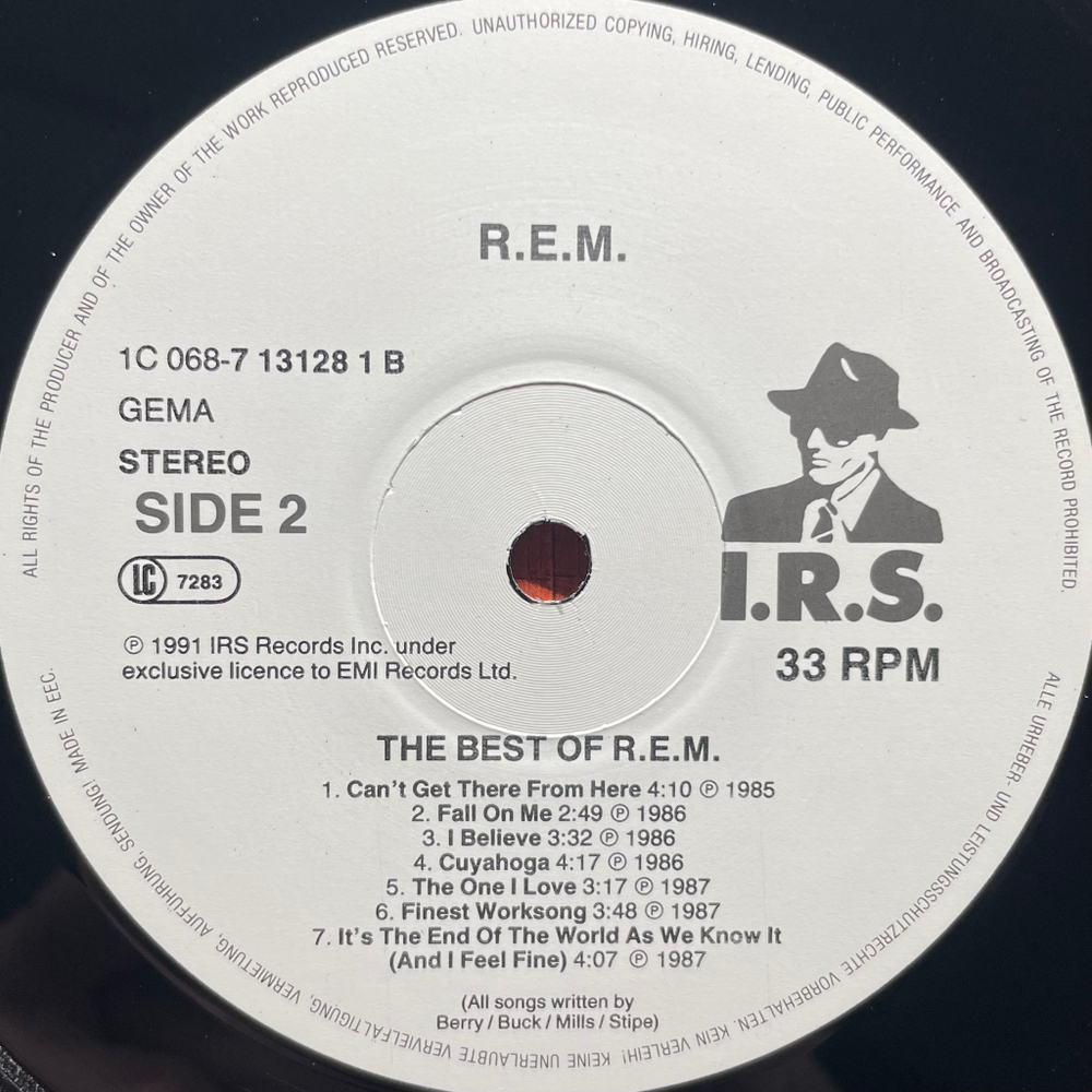 R.E.M. ‎– The Best Of (Германия 1991г.)
