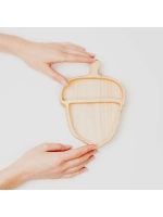 Деревянная менажница "Жёлудь" из кедра