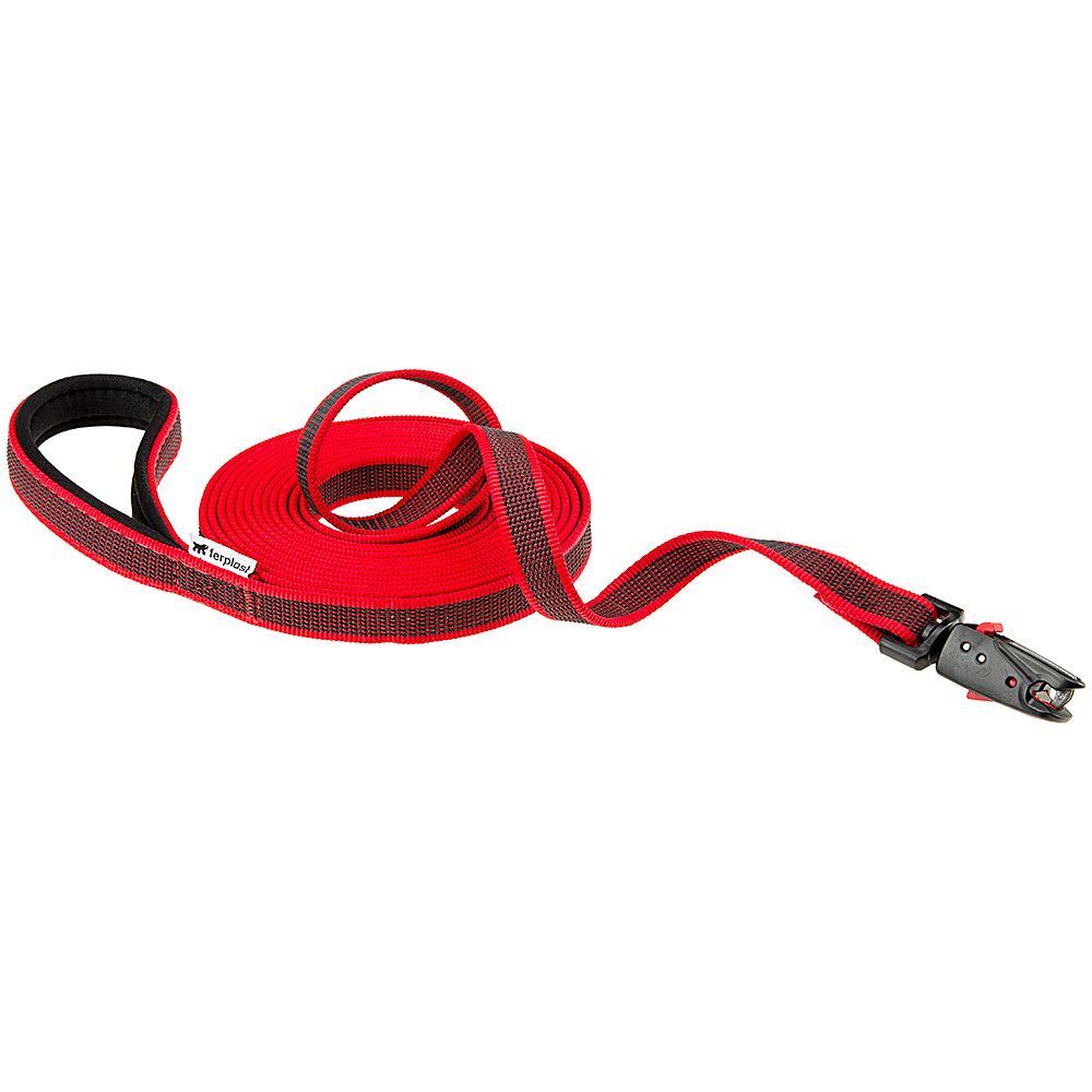 Поводок Ferplast DAYTONA GUMMY MATIC G20/500 красный 500 см
