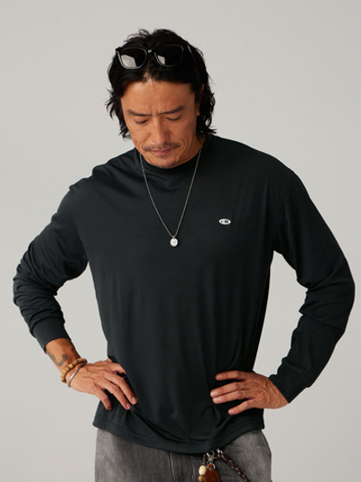 Лонгслив Nothomme Blue Athletic Casual Reflective Crew Neck Long-Sleeve Tee