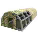 Модуль пневмокаркасный военный «Зелёный щит» 8,5×2,8×2,5 м из ПВХ, казарма