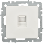 BRITE Розетка компьютерная RJ45 кат.5E РК10-БрБ белый